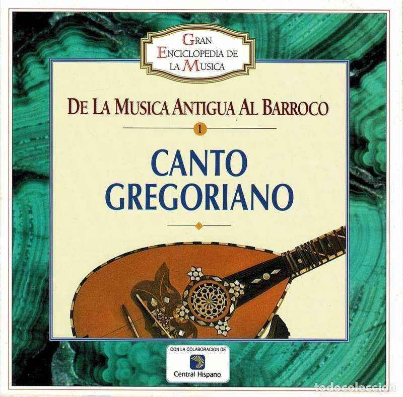 CDs de M&uacute;sica: Canto Gregoriano. De la M&uacute;sica Antigua al Barroco. CD