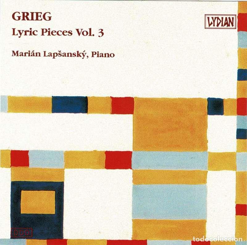 CDs de M&uacute;sica: Grieg, Mari&aacute;n Lapsansk&yacute; - Lyric Pieces Vol. 3. CD