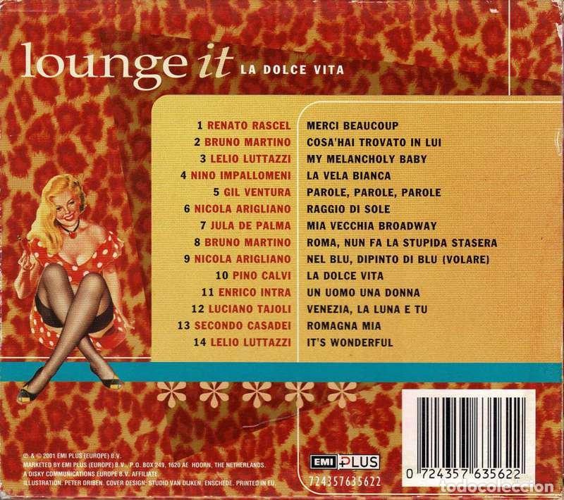 CDs de m&uacute;sica: Lounge It - La Dolce Vita. CD - Foto 2