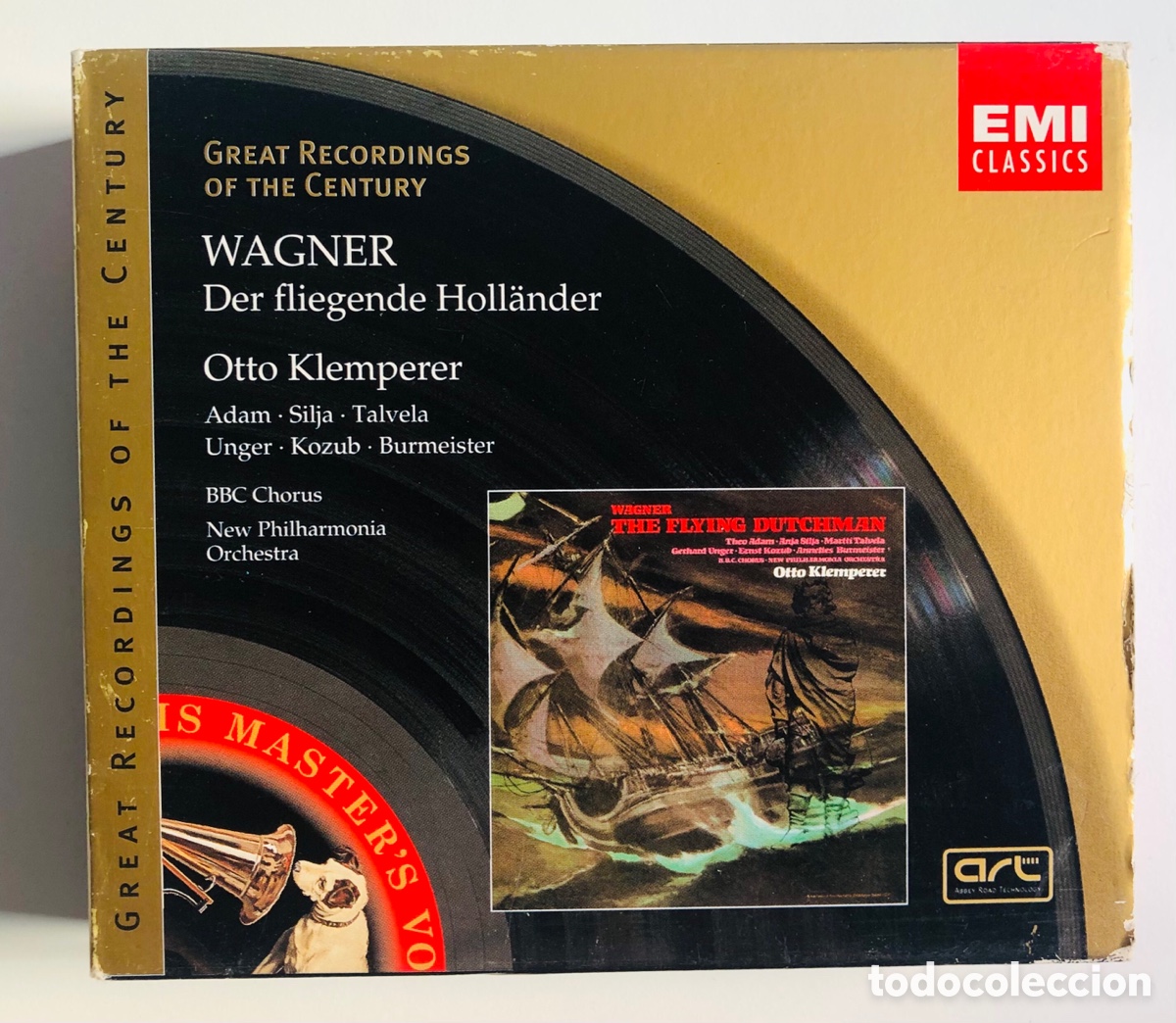 CDs de M&uacute;sica: 2 CD. Klemperer. Der Fliegende Holl&auml;nder. Holand&eacute;s errante. WAGNER. EMI
