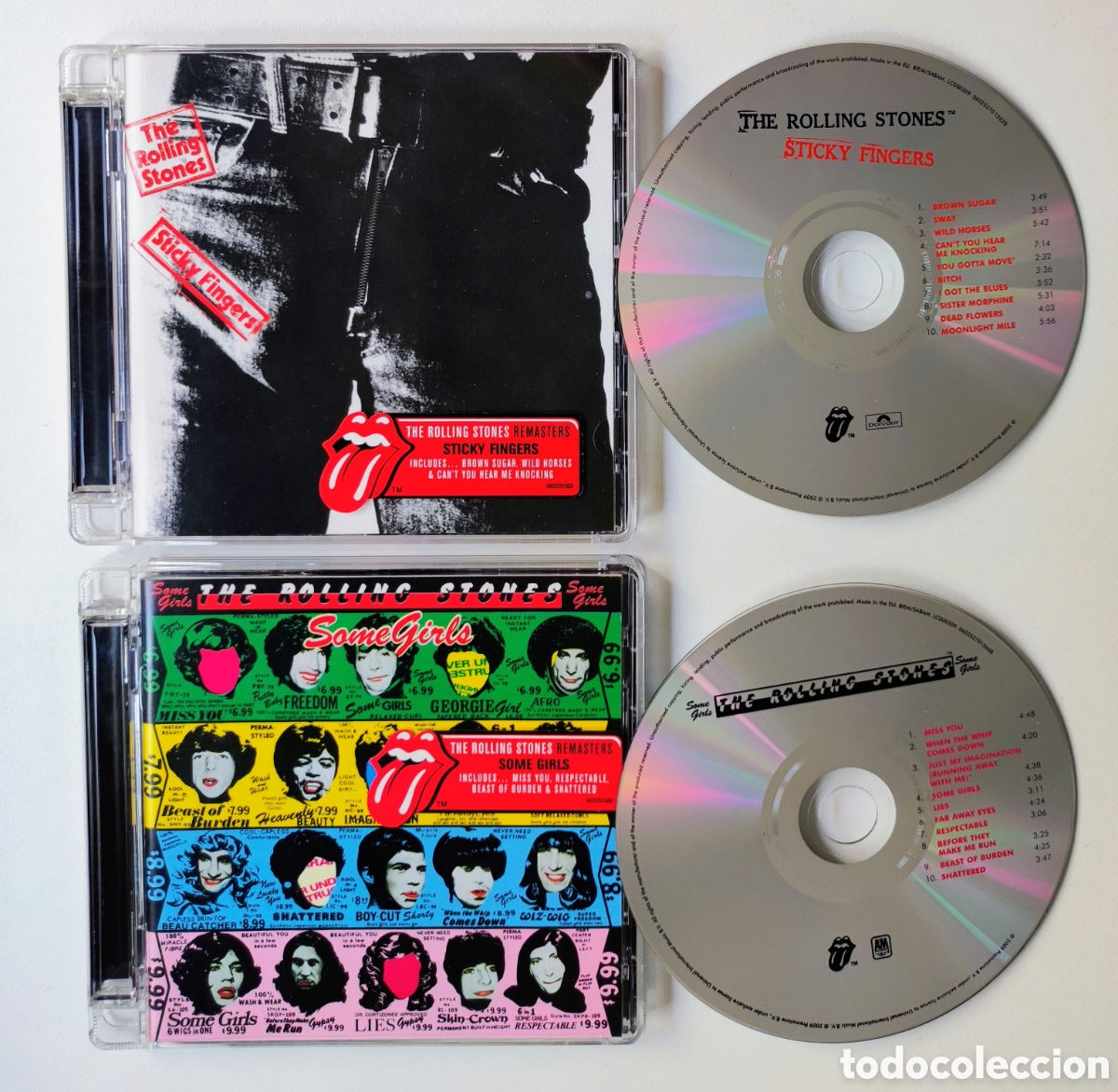 CDs de M&uacute;sica: 2 CD - THE ROLLING STONES / STICKY FINGERS + SOME GIRLS / EXCELENTE ESTADO - UNIVERSAL MUSIC 2009