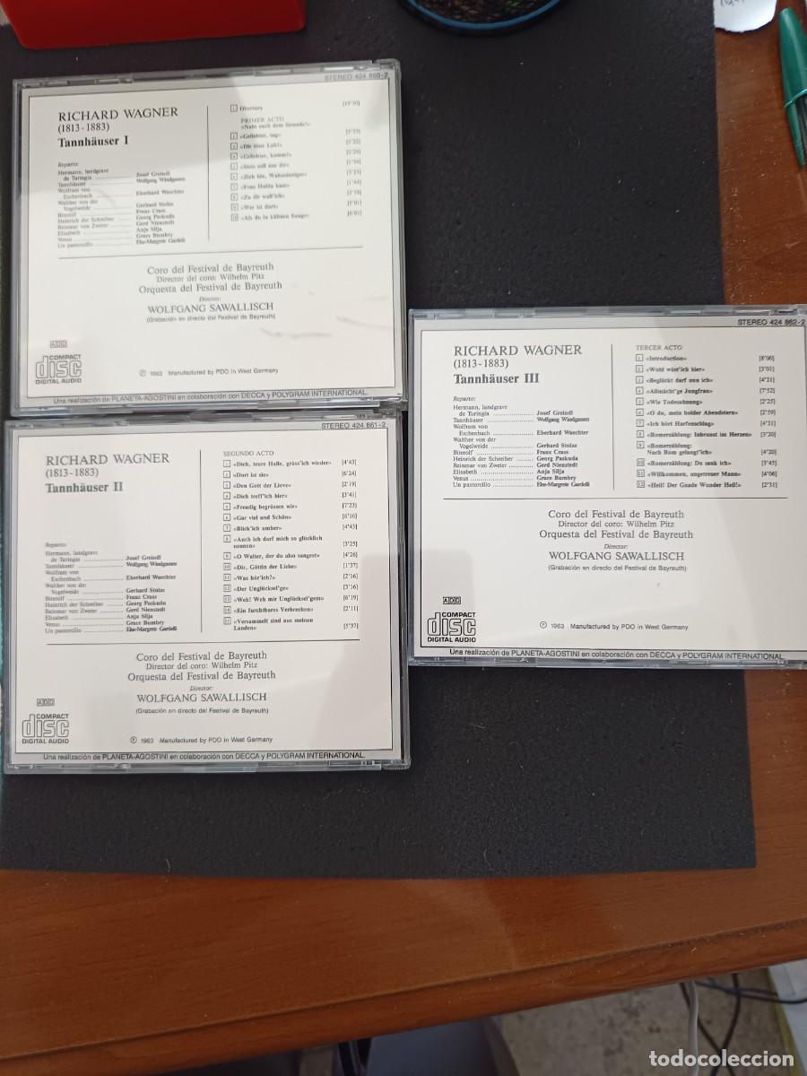 CDs de M&uacute;sica: WAGNER: TANNH&Acirc;USER. DIR.: WOLFGANG SAWALLISCH. INTERP.: GREINDL, WINDGASSEN, WAECHTER, SILJA, BUMBRY