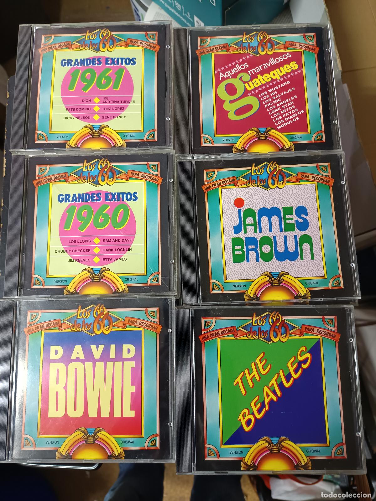 CDs de M&uacute;sica: 54 CD&acute;S LOS 60 DE LOS 60, (THE BEATLES, DAVID BOWIE, KANSAS, THE WHO, ANIMALS, SANTANA, RAPHAEL)