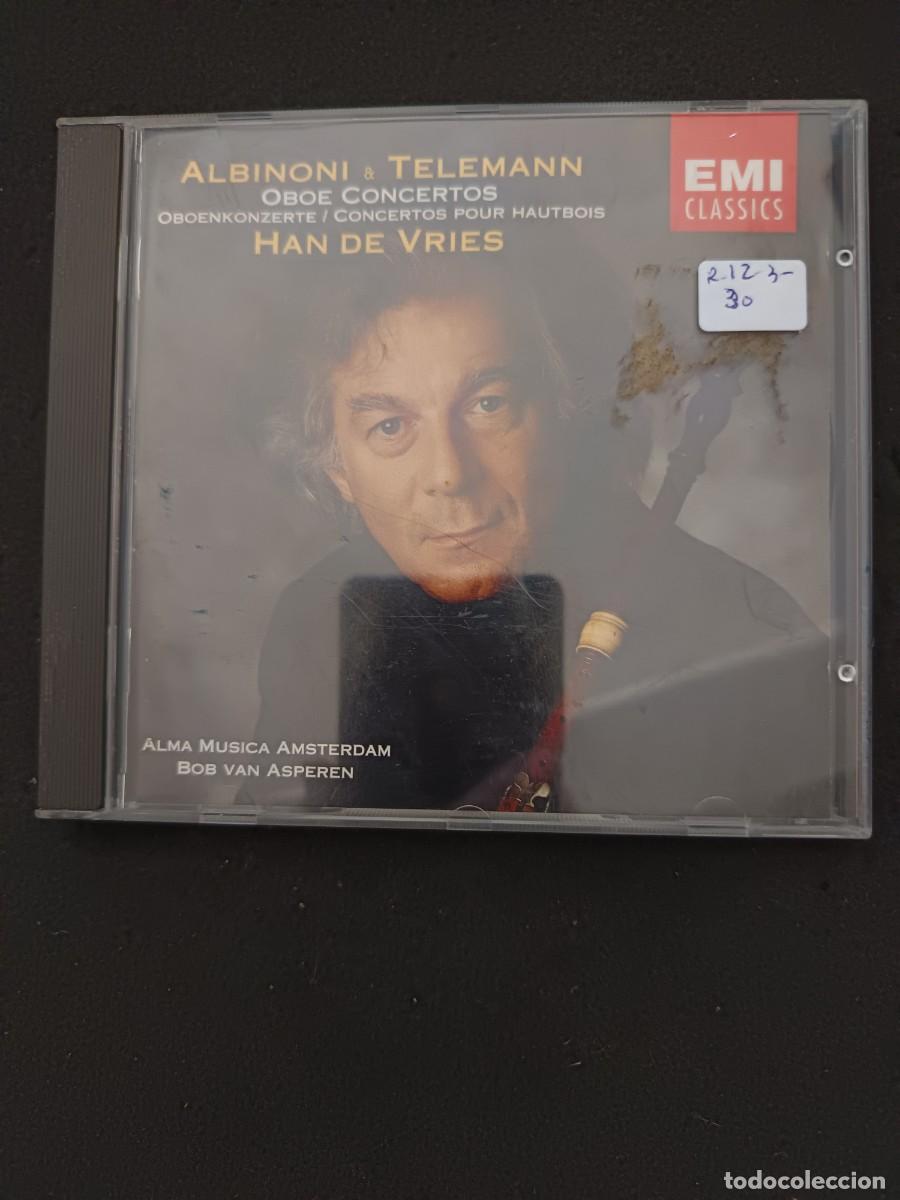 CDs de M&uacute;sica: ALBINONI & TELEMANN. OBOE CONCERTOS. HANS DE VRIES (OBOE). BOB VON ASPEREN (CEMBALO)