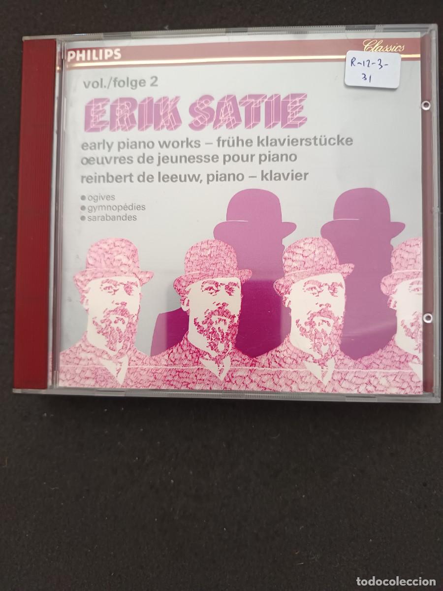 CDs de M&uacute;sica: ERIK SATIE. EARLY PIANO WORKS. KLAVIER: REINBERT DE LEEUW. VOL. 2