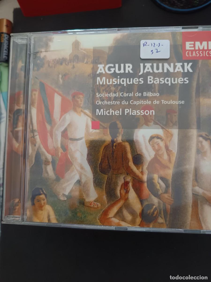 CDs de M&uacute;sica: AGUR JAUNAK. MUSIQUES BASQUES. DIR.: MICHEL PLASSON. SOCIEDAD CORAL DE BILBAO. ORCHSTRE DE CAPITOLE