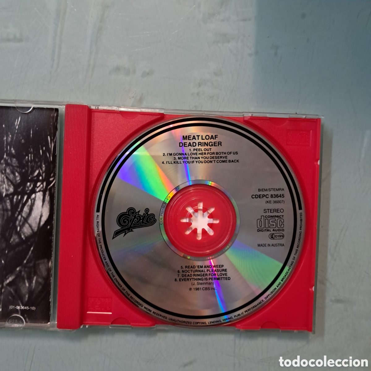 CDs de m&uacute;sica: Meat Loaf dead ringer, Compact disc Cd - Foto 2