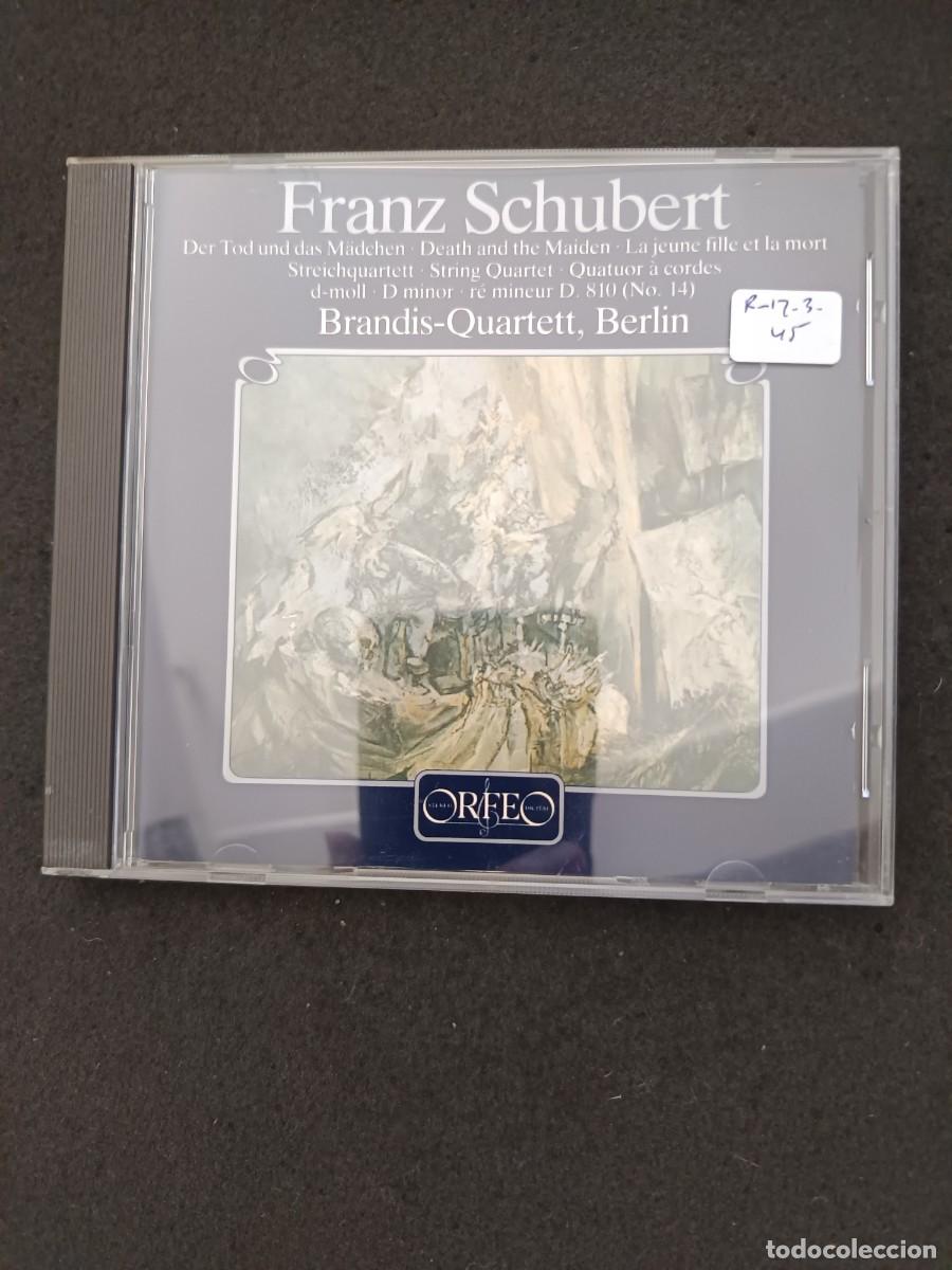 CDs de M&uacute;sica: FRANZ SCHUBERT. DER TOD UND DAS M&Auml;DCHEN. STREICHQUARTET N&ordm; 14, D. 810. BRANDIS-QUARTETT, BERLIN
