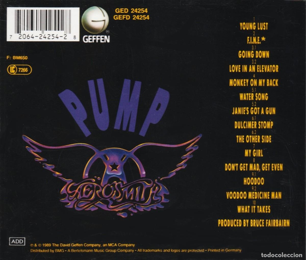 CDs de m&uacute;sica: AEROSMITH. PUMP. CD. - Foto 2