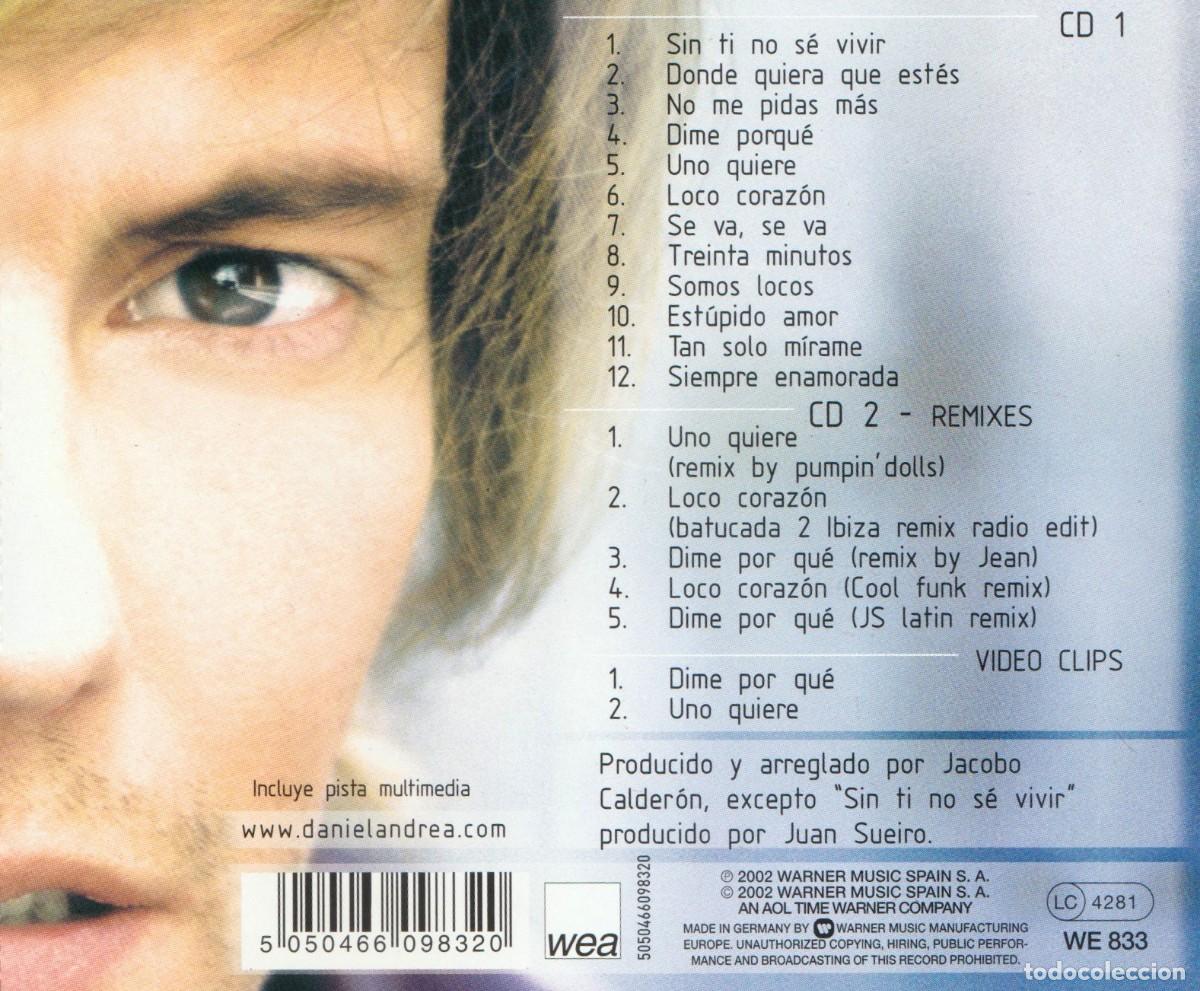 CDs de m&uacute;sica: [DOBLE CD]. DANIEL ANDREA. DONDE QUIERAS QUE ESTES. - Foto 3