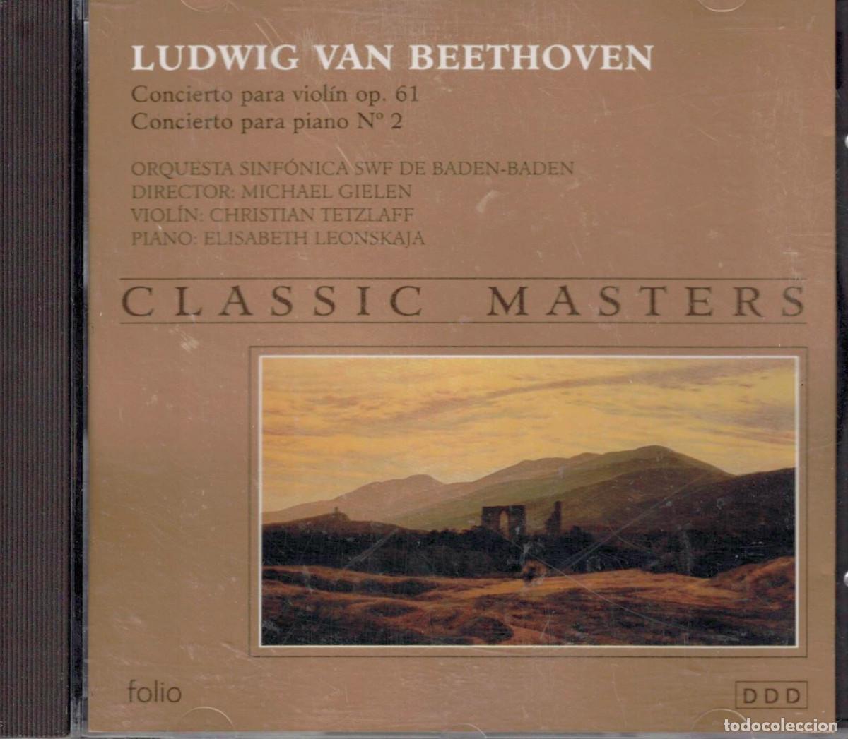 CDs de M&uacute;sica: CD - LUDWIG VAN BEETHOVEN - CONCIERTO PARA VIOLIN OP. 61 - CONCIERTO PARA PIANO N&ordm; 2