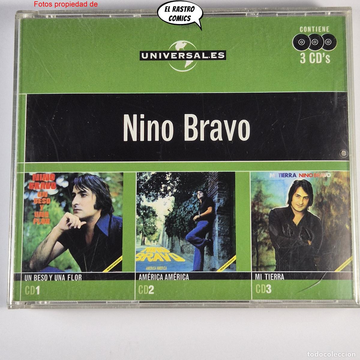 CDs de M&uacute;sica: Nino Bravo, Am&eacute;rica Am&eacute;rica, Mi Tierra, 2 CD Universal 2004, ver descripci&oacute;n