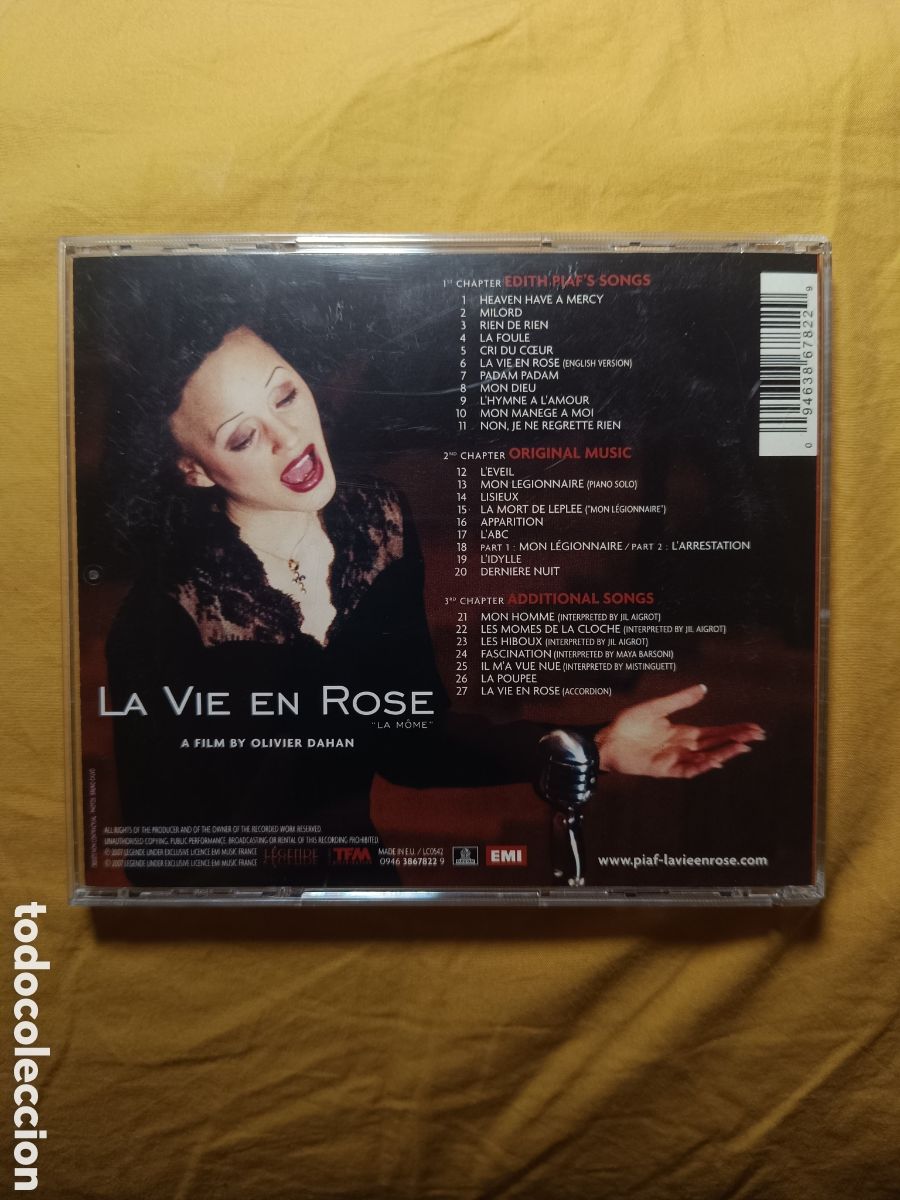 CDs de m&uacute;sica: La Vie en Rose Marion Cotillard - Foto 3