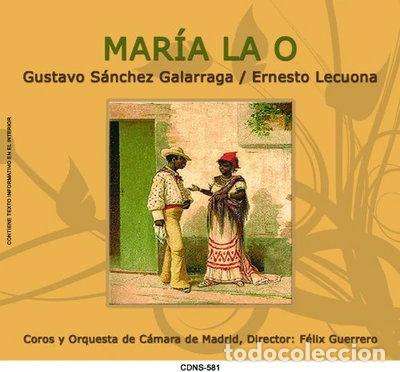 CDs de M&uacute;sica: Mar&iacute;a de la O- 8429965005813