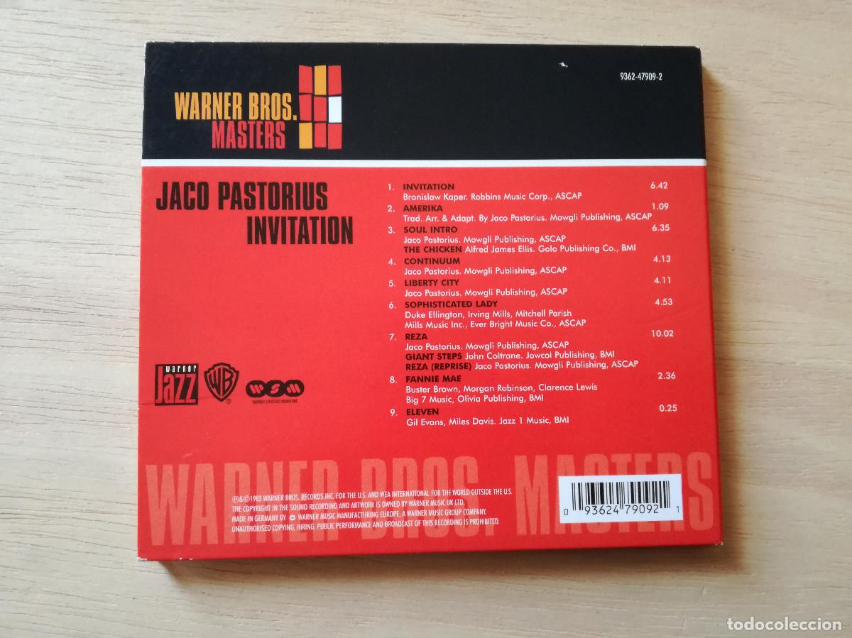 CDs de m&uacute;sica: JACO PASTORIUS - INVITATION - DIGIPACK - PEDIDO MINIMO 7&euro; - Foto 3