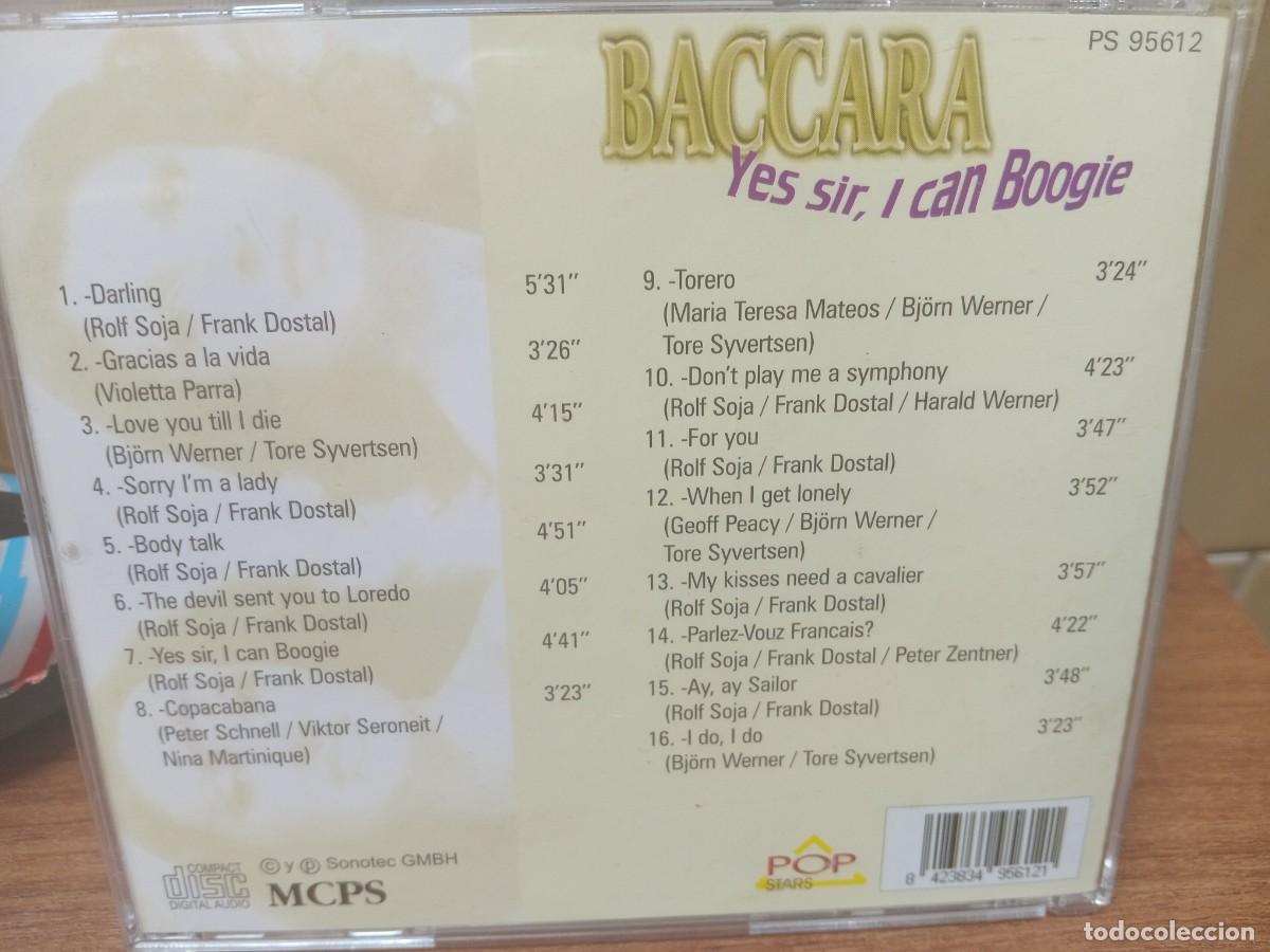 CDs de m&uacute;sica: BACCARA - YES SIR I CAN BOOGIE - CD - Foto 2