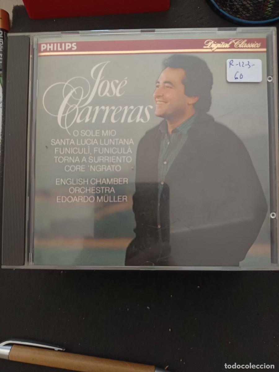 CDs de M&uacute;sica: JOS&Eacute; CARRERAS: O SOLE MIO, SANTA LUCIA LUNTANA, OTRAS.- DIR.: EDOARDO M&Uuml;LLER
