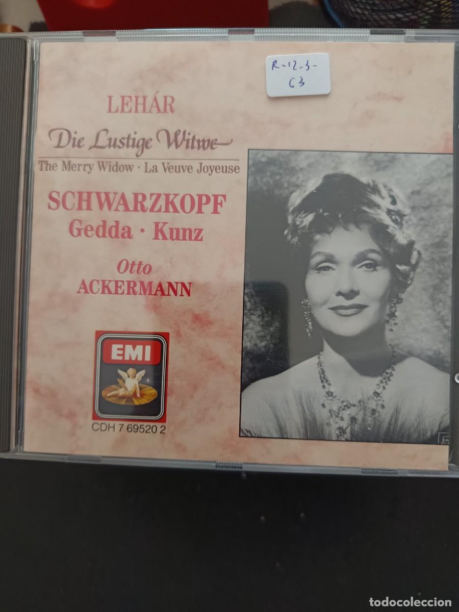 CDs de M&uacute;sica: LEH&Aacute;R: DIE LUSTIGE WITWE. DIR.: OTTO ACKERMANN. INT&Eacute;RP.: SCHWARZKOPF, GEDDA, KUNZ
