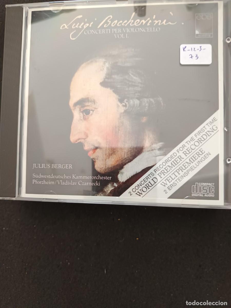 CDs de M&uacute;sica: LUIGI BOCCHERINI. CONCERTI PER VIOLONCELLO. VOL. 1. VIOLONCELLO: JULIUS BERGER