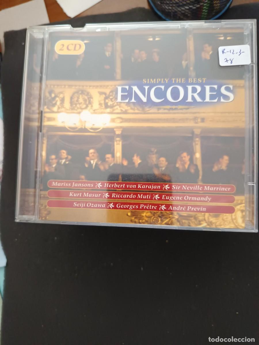 CDs de M&uacute;sica: 2 CD. ENCORES: MARISS JANSONS. VON KARAJAN. SIR NEVILLE MARRINER. KURT MASUR, MUTI, ORMANDY. OZAWA