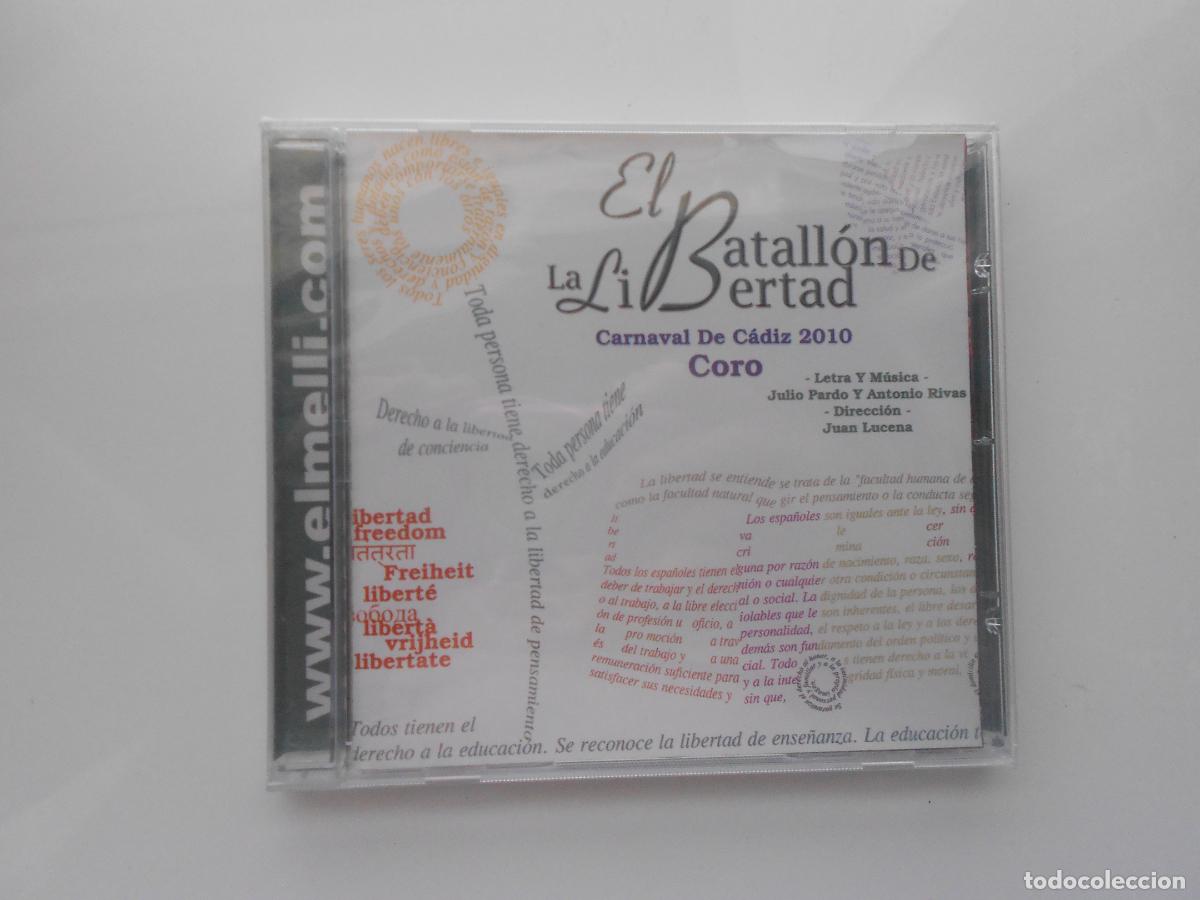 CDs de M&uacute;sica: EL BATALLON DE LA LIBERTAD - CORO CARNAVAL DE CADIZ 2010- JULIO PARDO Y ANTONIO RIVAS -CD PRECINTADO