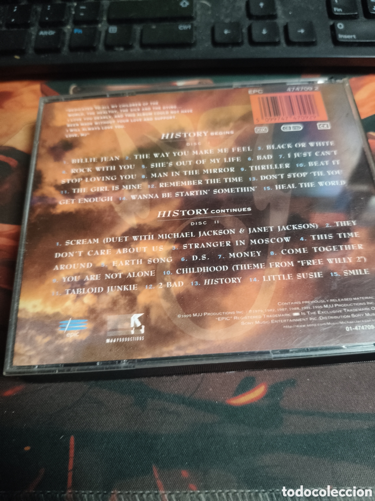CDs de m&uacute;sica: Michael Jackson history 2 CD - Foto 2