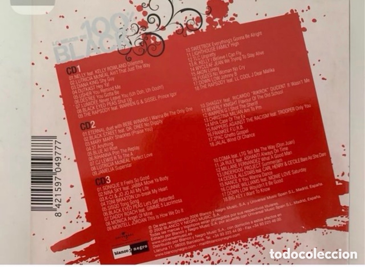 CDs de m&uacute;sica: Lo mejor de 100% Black - Foto 2