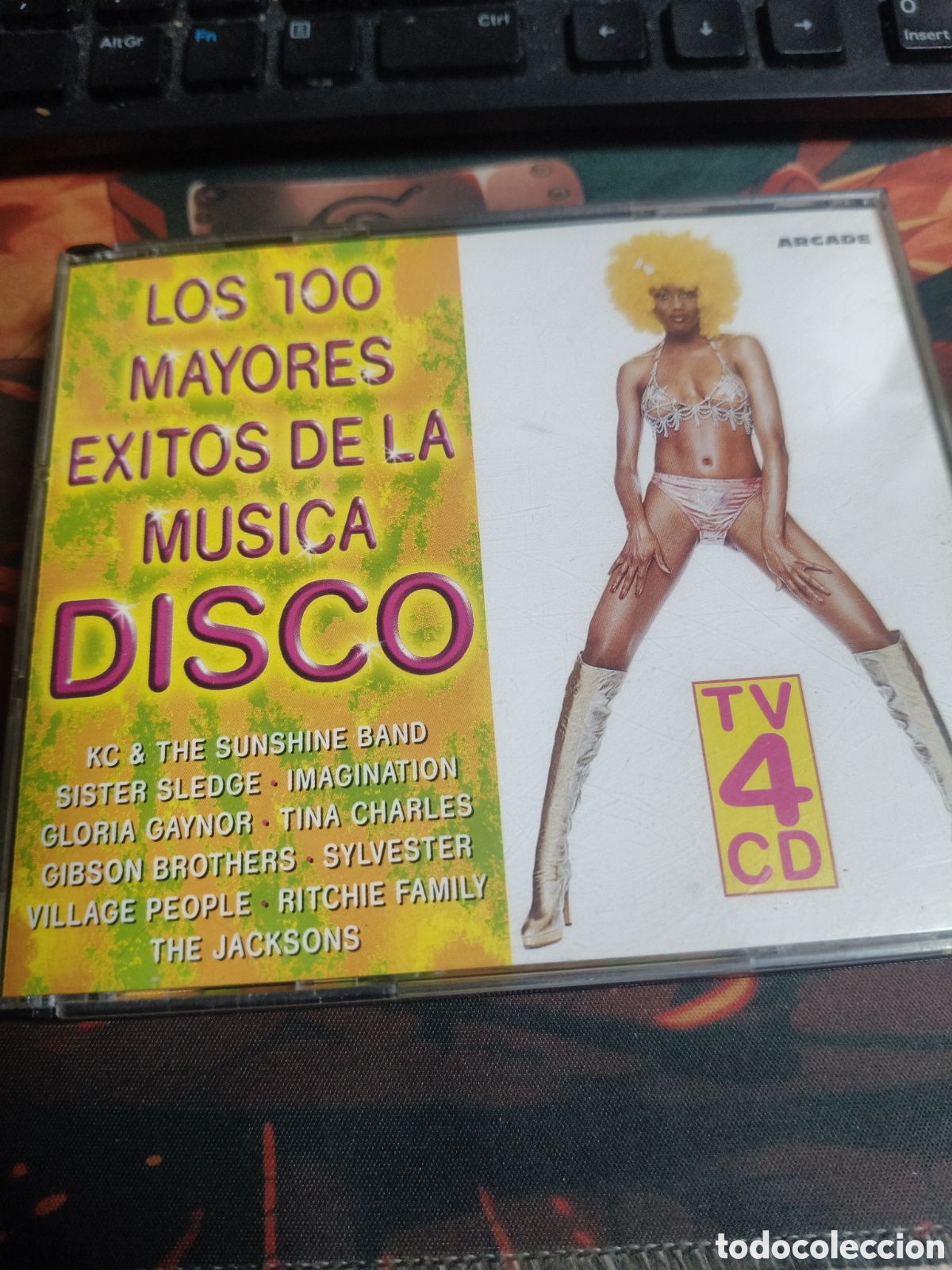 CDs de M&uacute;sica: Los 100 mayores &eacute;xitos de la m&uacute;sica disco - 4 Cds