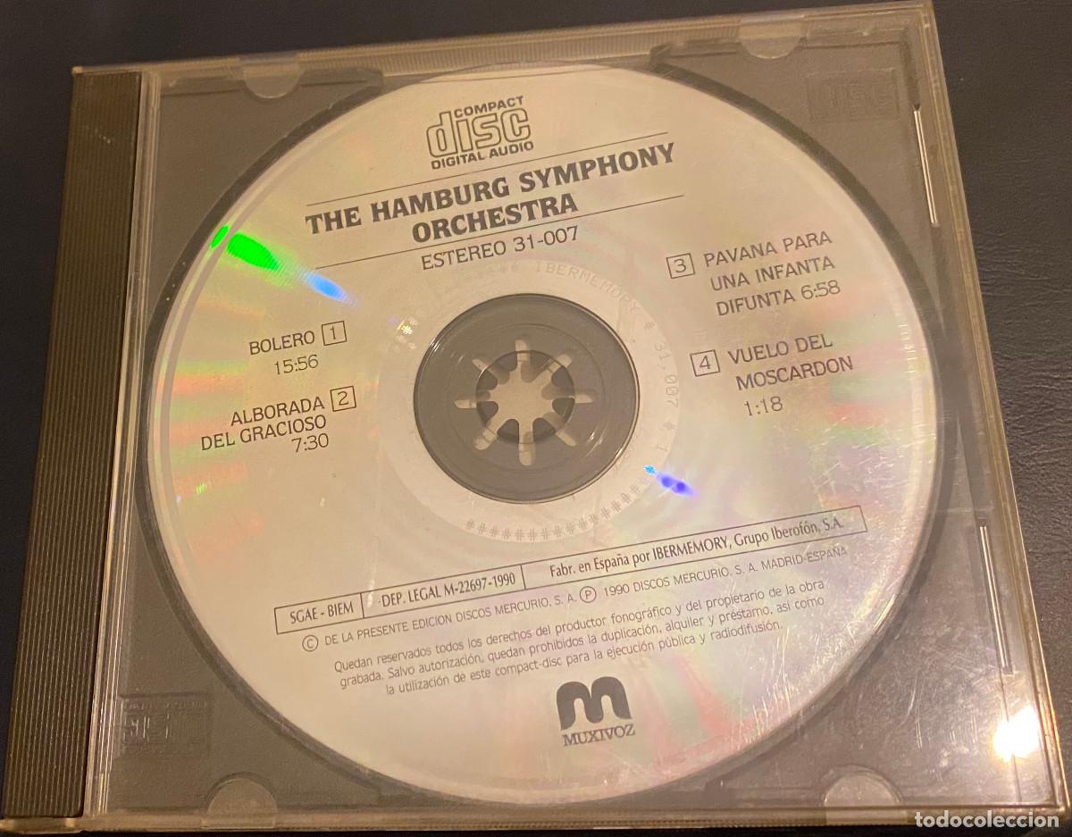 CDs de M&uacute;sica: 'Bolero de Ravel y otros temas', de Hamburg Symphony Orchestra. Cl&aacute;sica. Sin car&aacute;tula. Buen estado.