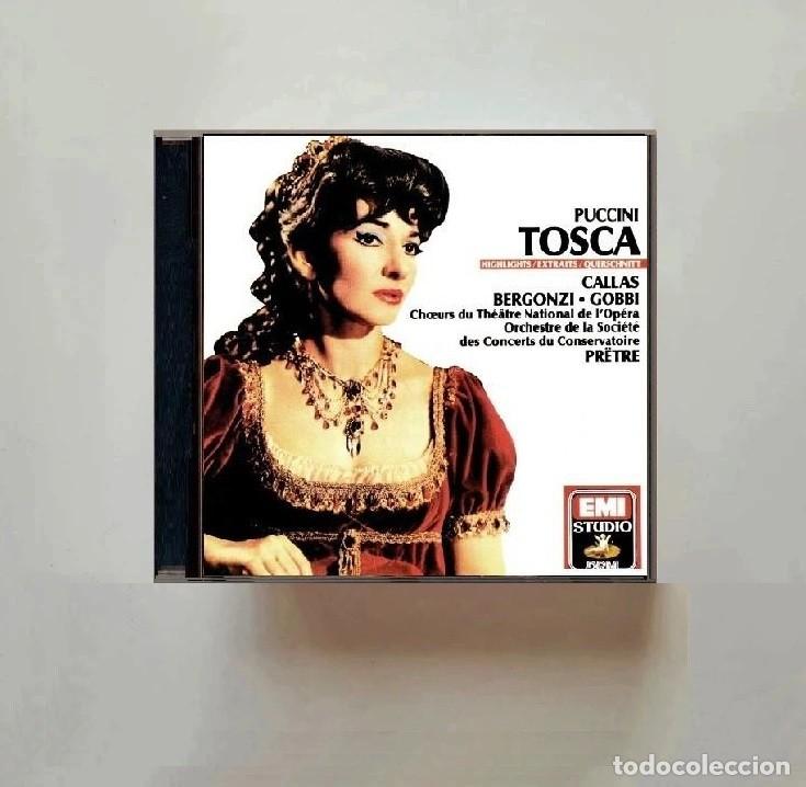 CDs de M&uacute;sica: PUCCINI. TOSCA. CORO DEL TEATRO NACIONAL DE LA OPERA. MARIA CALLAS. BERGONZI. GOBBI. CD.