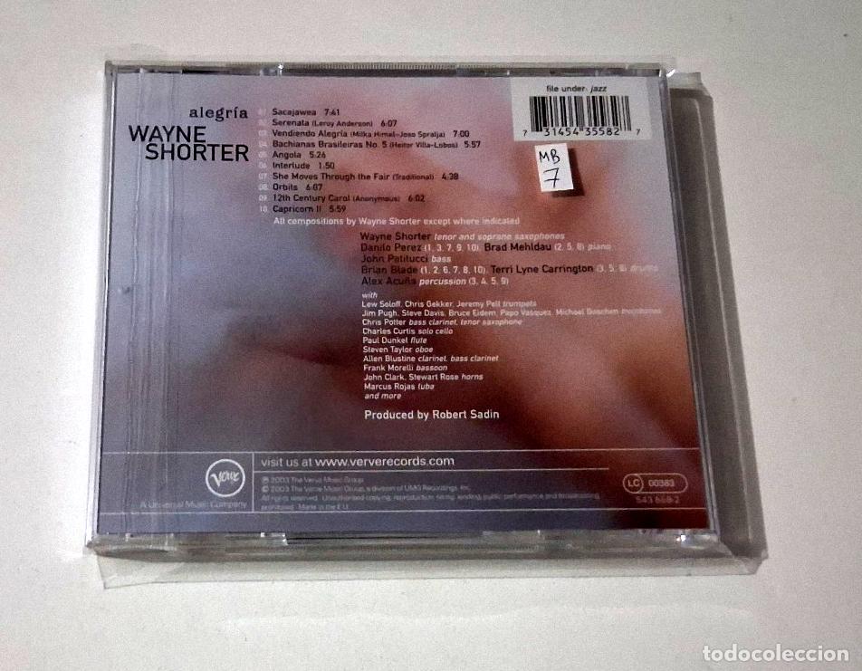 CDs de m&uacute;sica: WAYNE SHORTER &rdquo;ALEGRIA&rdquo; CD 10 TRACKS - Foto 2