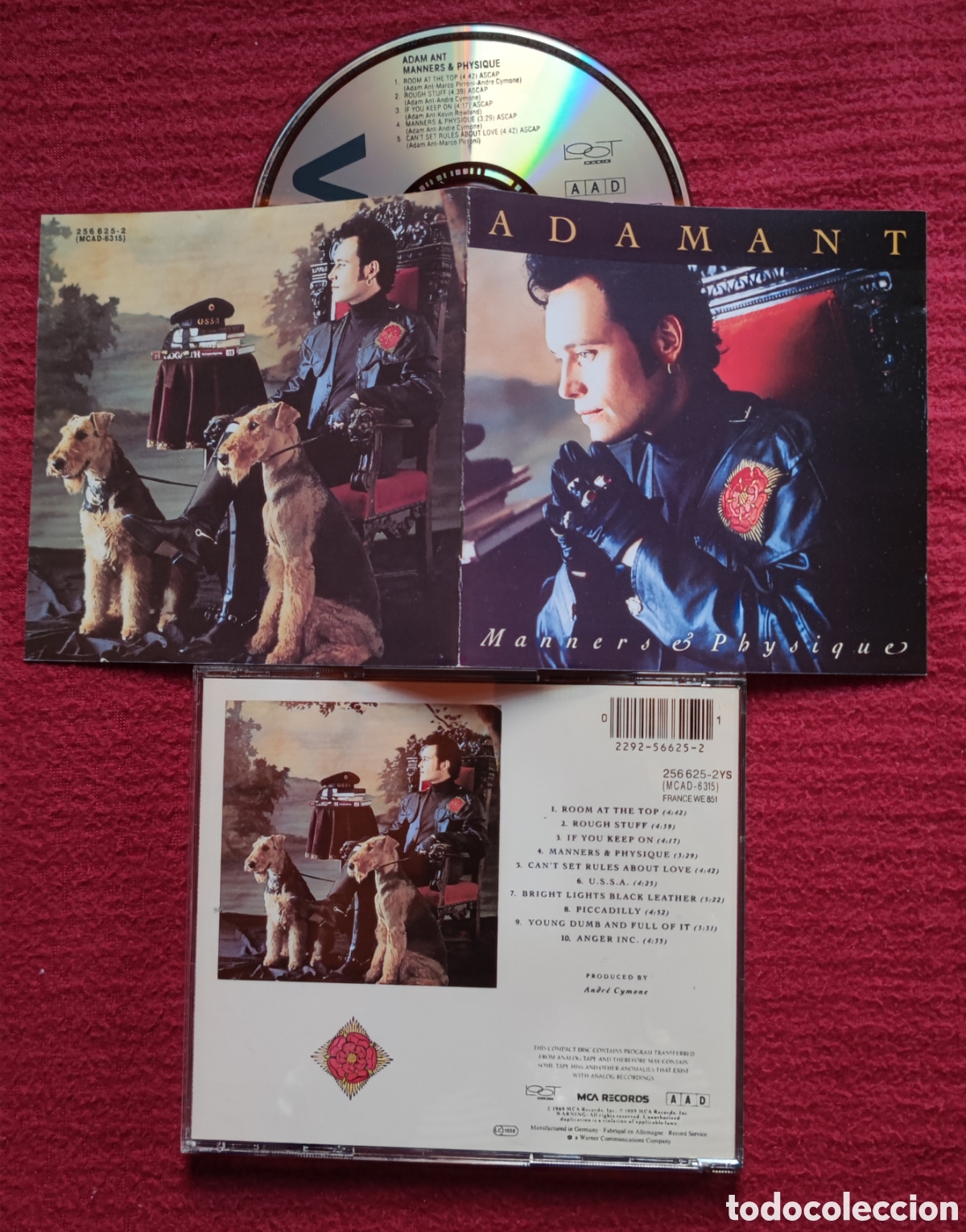 CDs de M&uacute;sica: ADAM ANT: Manners & Physique. Cd Edici&oacute;n Original 1989 MCA Records. Muy raro en Cd.