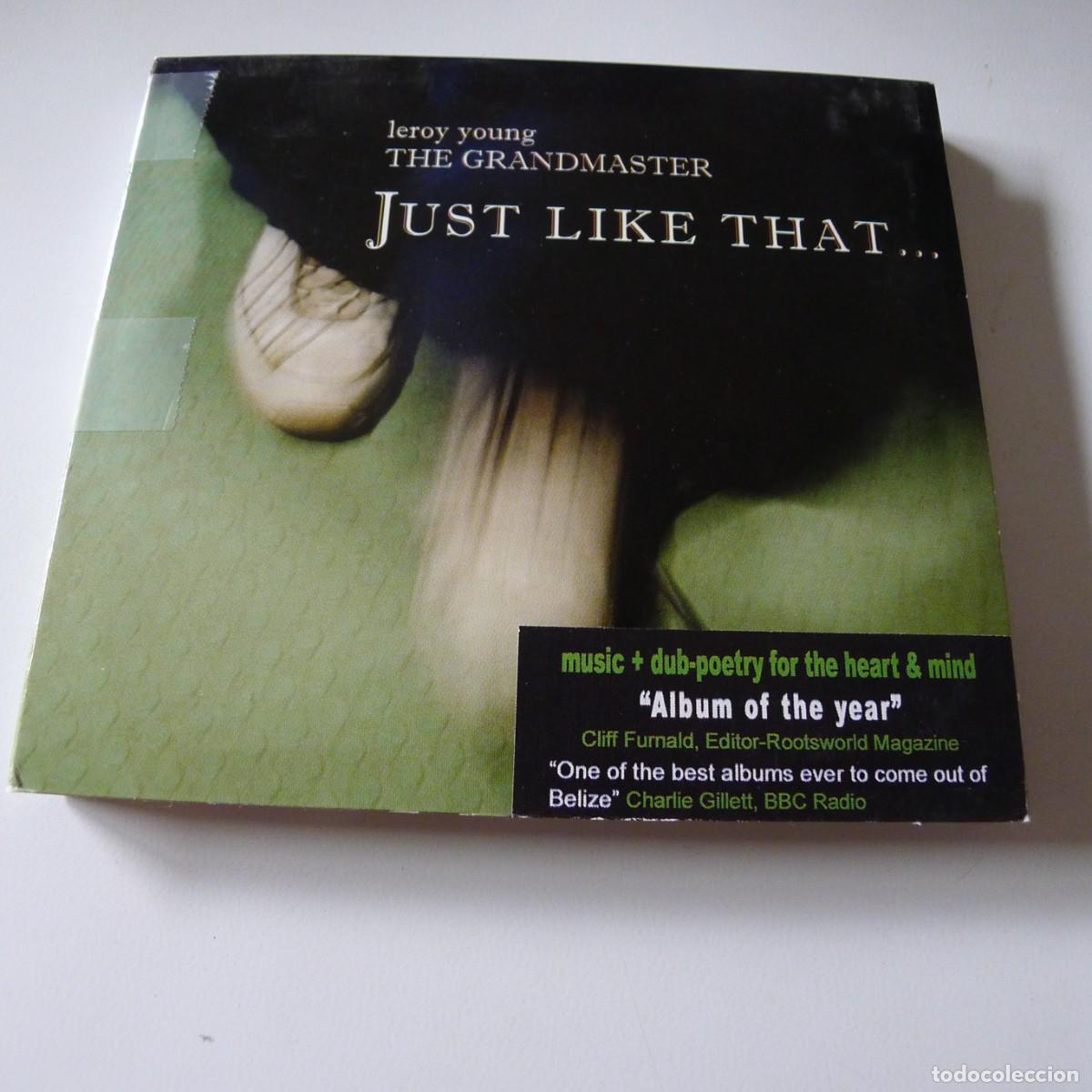 CDs de M&uacute;sica: Leroy Young 'The Grandmaster&rdquo; &ndash; Just Like That... CD digipack