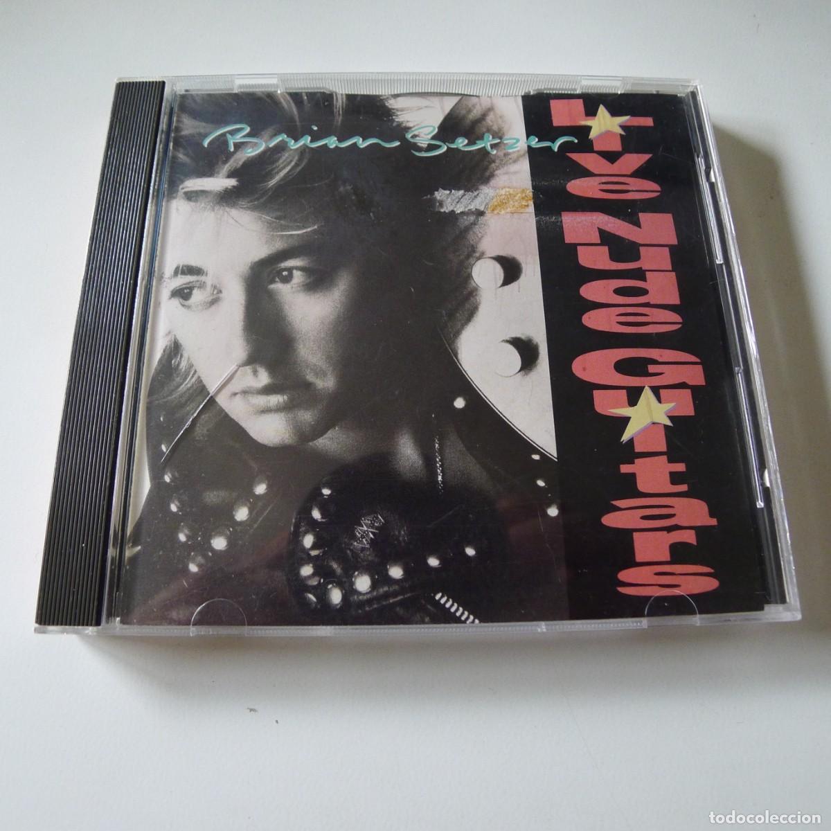 CDs de m&uacute;sica: Brian Setzer &ndash; Live Nude Guitars CD edicion US - Foto 1