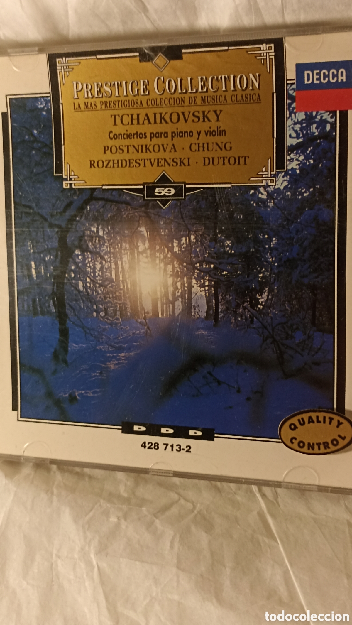 CDs de M&uacute;sica: MINT!CD. TCHAIKOVSKY Conciertos para piano y viol&iacute;n POSTNIKOVA