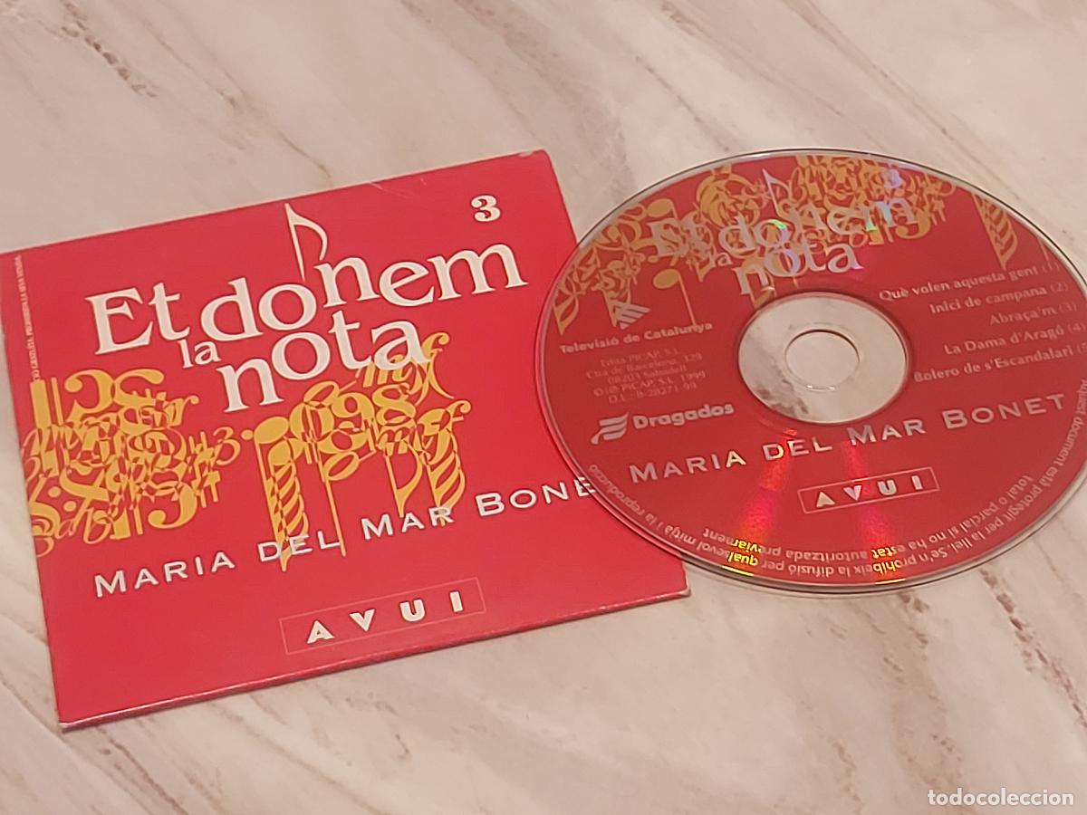 CDs de M&uacute;sica: MARIA DEL MAR BONET / ET DONEM LA NOTA 3 / CD-DIARI AVUI / 5 TEMAS / DE LUJO
