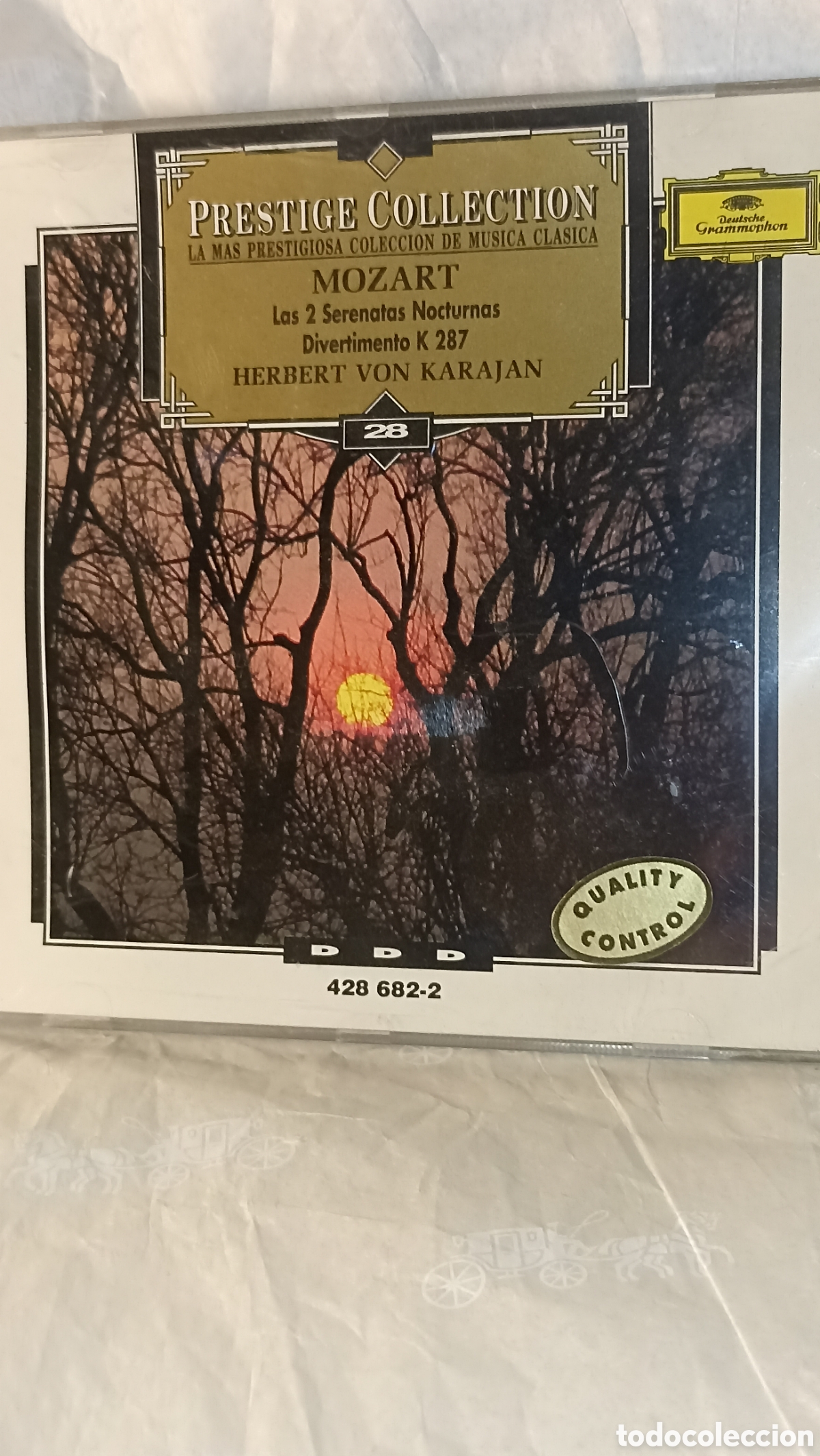 CDs de M&uacute;sica: MINT&rdquo;Serenatas Nocturnas&rdquo; y &rdquo;Divertimento K 287&rdquo; de Mozart. Dutch gram&oacute;fono
