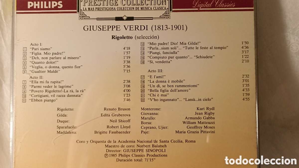 CDs de m&uacute;sica: MINT! &oacute;pera Rigoletto de Verdi, - Foto 2