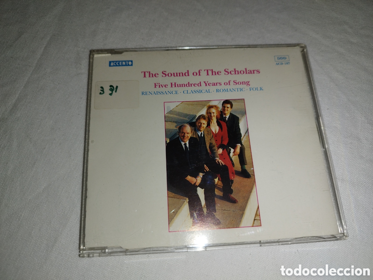 CDs de M&uacute;sica: CD. THE SOUND OF THE SCHOLARS (CAPELLA). FIVE HUNDRED YEARS OF SONG. ACCENTO, 1996.