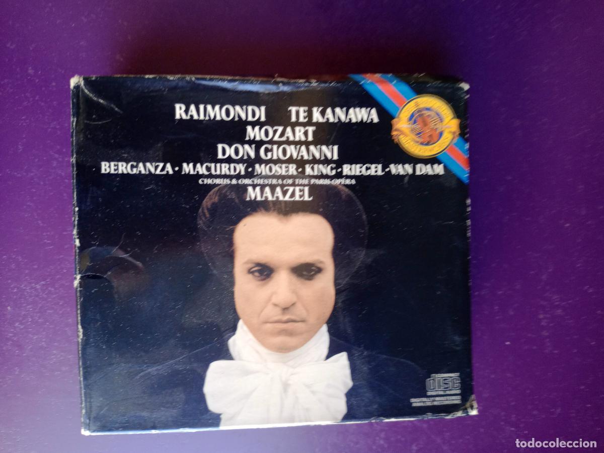 CDs de M&uacute;sica: Mozart - Lorin Maazel &ndash; Don Giovanni - TRIPLE CD CBS 1986 OPERA - KIRI TE KANAWA, RAIMONDI, BERGANZA