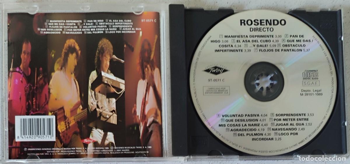 CDs de m&uacute;sica: ROSENDO - DIRECTO (CD) 1989 - 16 TEMAS - Foto 2