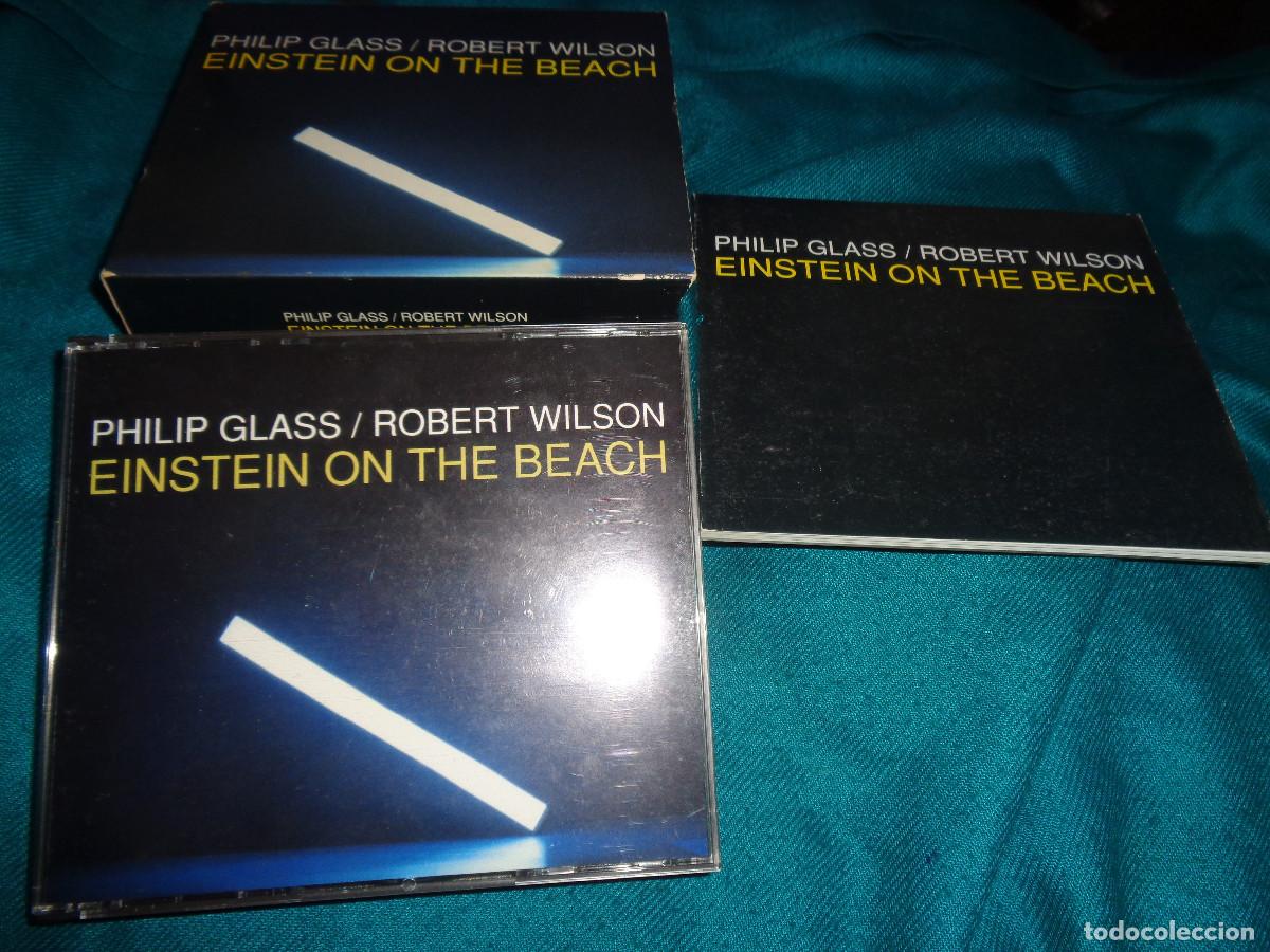 CDs de M&uacute;sica: PHILIP GLASS / ROBERT WILSON. EINSTEIN ON THE BEACH. 3 CD&acute;S + LIBRETO. IMPECABLE(#)