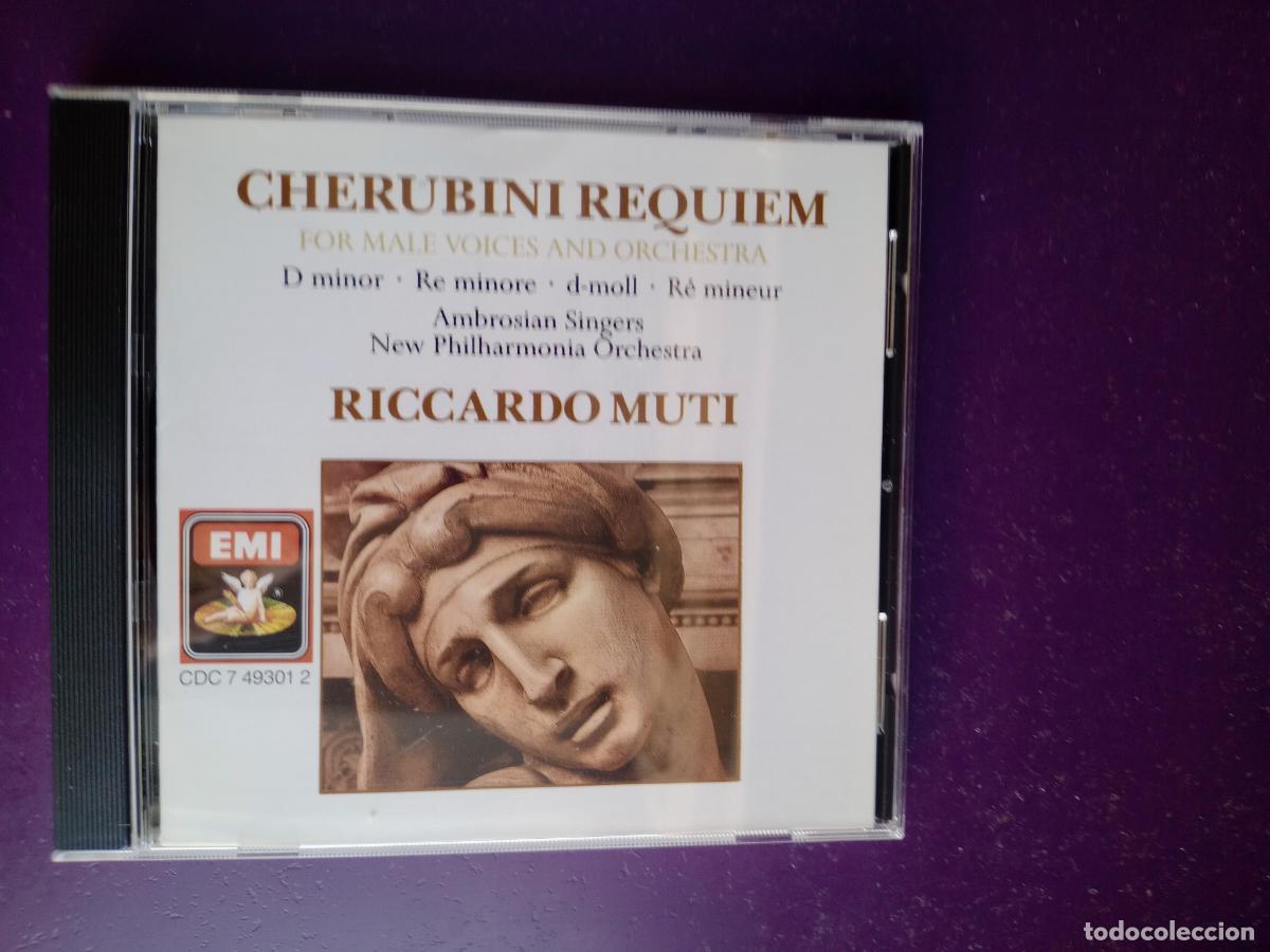 CDs de M&uacute;sica: Cherubini Requiem For Male Voices And orq - CD EMI 1987 - SIN USO - clasica, barroco