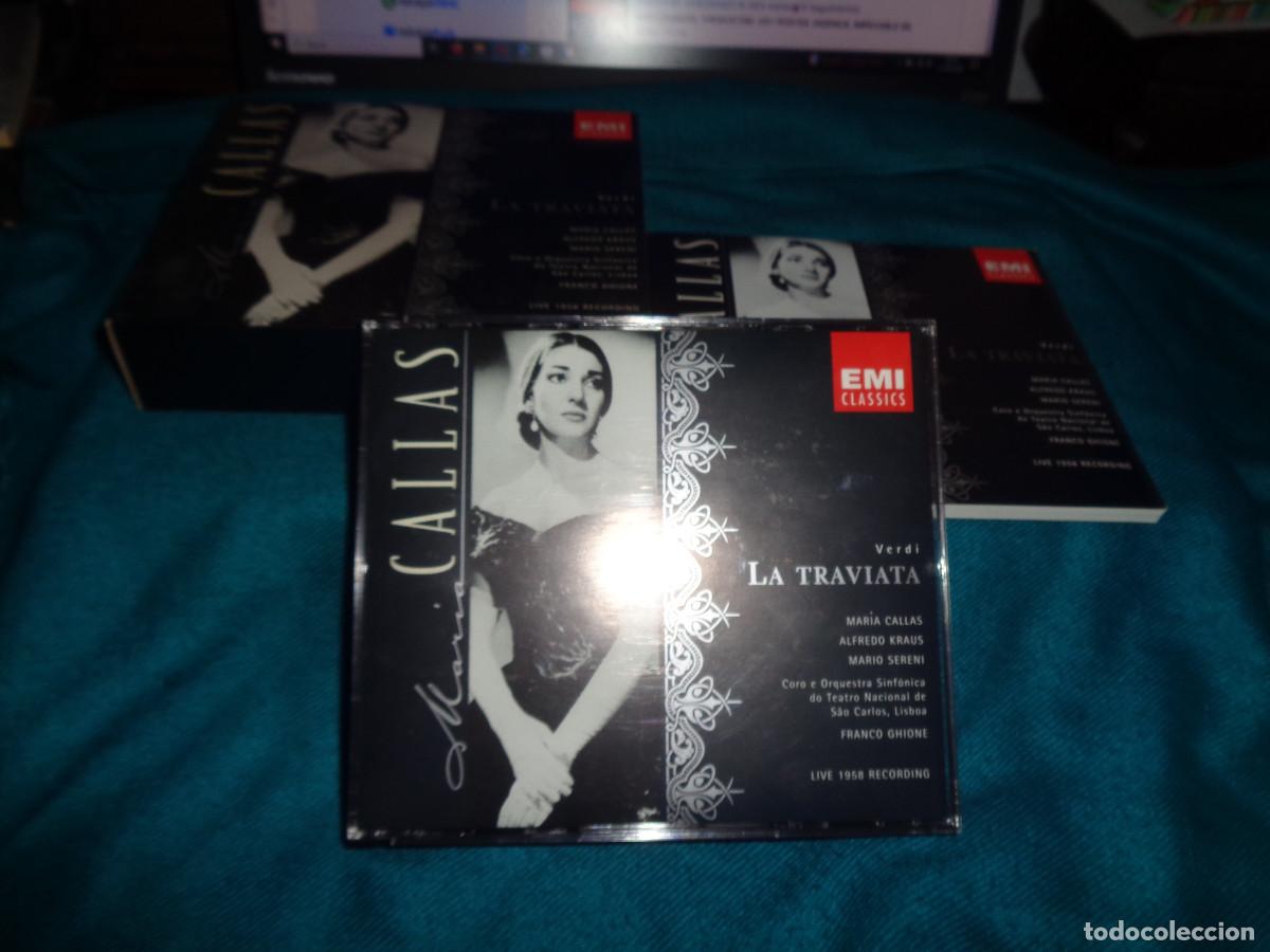 CDs de M&uacute;sica: MARIA CALLAS. LA TRAVIATA. VERDI. 2 CD&acute;S + LIBRETO. IMPECABLE