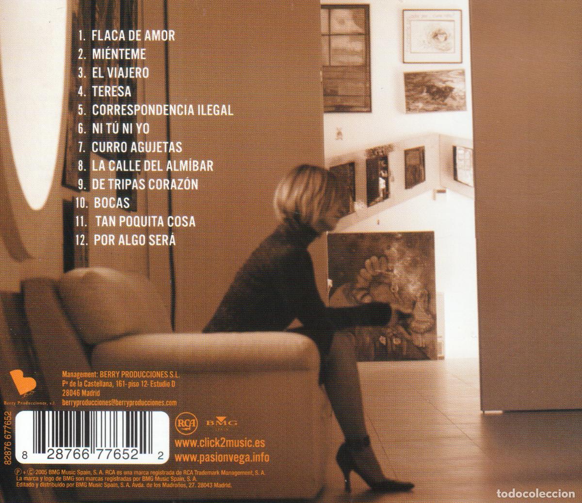 CDs de m&uacute;sica: PASION VEGA. FLACA DE AMOR. CD. - Foto 2