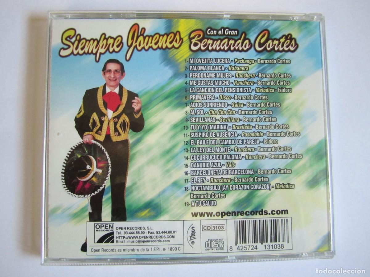 CDs de m&uacute;sica: cd bernardo cortes siempre jovenes - Foto 3
