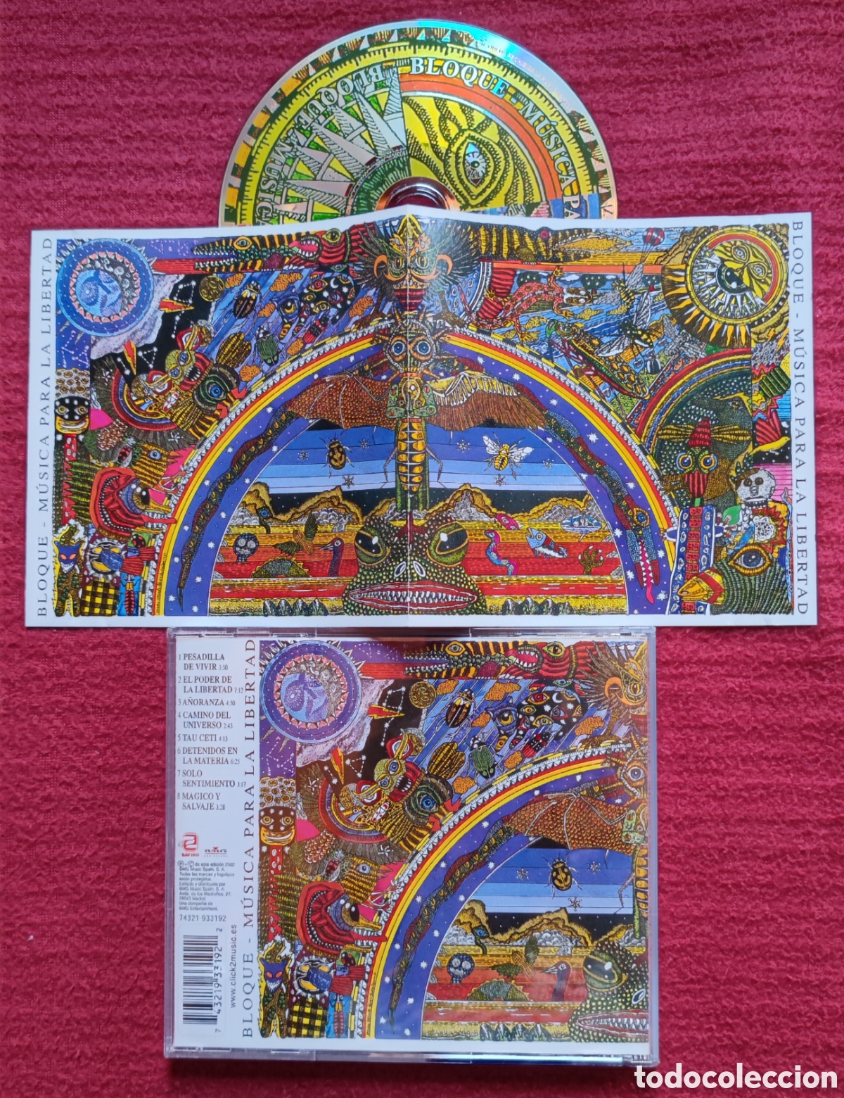 CDs de M&uacute;sica: BLOQUE: M&uacute;sica Para La Libertad. Cd 1981. Editado en Cd en 2002 Zafiro BMG Records. Rareza en Cd.