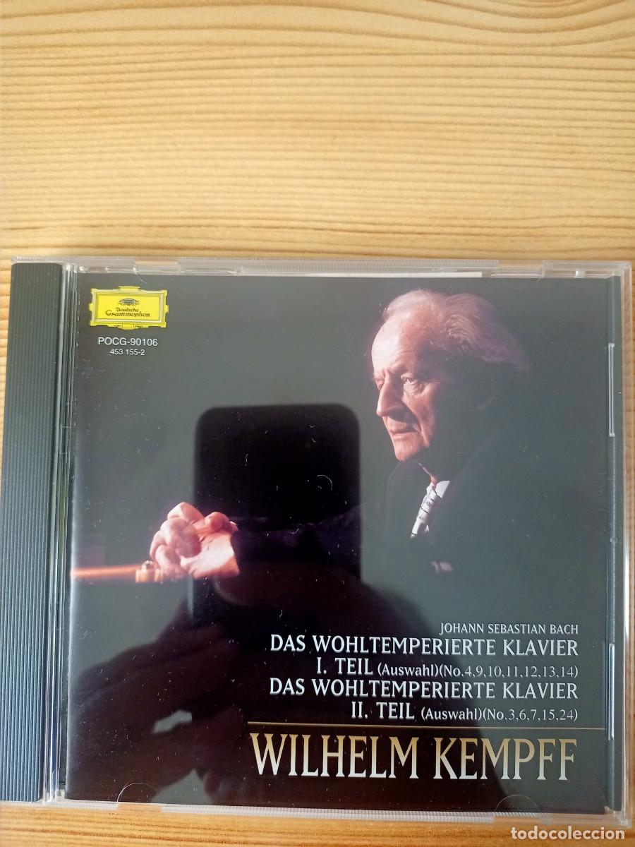 CDs de M&uacute;sica: Wilhelm Kempff &ndash; Bach: Das Wohltemperierte Klavier I y II (Auswahl) &ndash; CD Jap&oacute;n DG POCG-90106