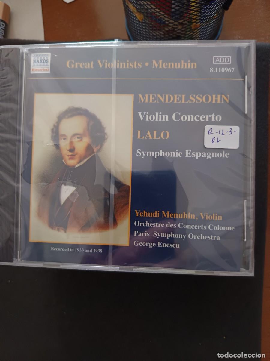 CDs de M&uacute;sica: MENDELSSOHN: VIOLIN CONCERTO / LALO: SYMPHONIE ESPALNOLE. VIOLIN: YEHUDI MENUHIN