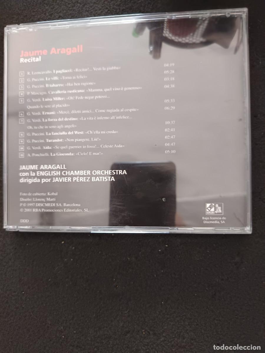 CDs de m&uacute;sica: JAUME ARAGALL: RECITAL. - Foto 2